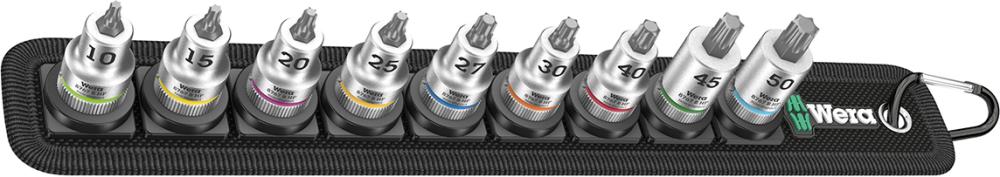 Schraubendrehereinsatz Satz mit Haltefunktion 3/8" Innensechskant 3-10mm 8-teilig Wera Produktbild img1 L