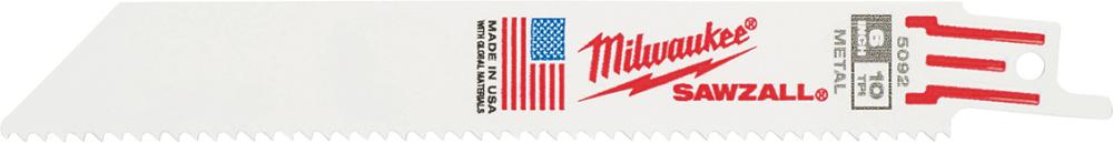 Säbelsägeblatt General Purpose flexibel 150 x 2,5 mit (10 TPI) 5er Pack Milwaukee Produktbild img1 L