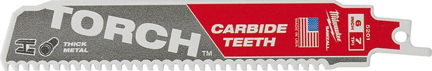 Säbelsägeblatt Metall THE TORCH HM-bes. 150 x 3,2 mit (8 TPI) 5er Pack Milwaukee Produktbild img1 L