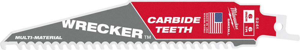Säbelsägeblatt THE WRECKER HM-bestückt 150 x 4,2 mit (6 TPI) 1er Pack Milwaukee Produktbild img1 L