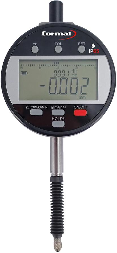 Digitale Messuhr IP65 12,5/0,01mm Akku m.D. FORMAT Produktbild img1 L