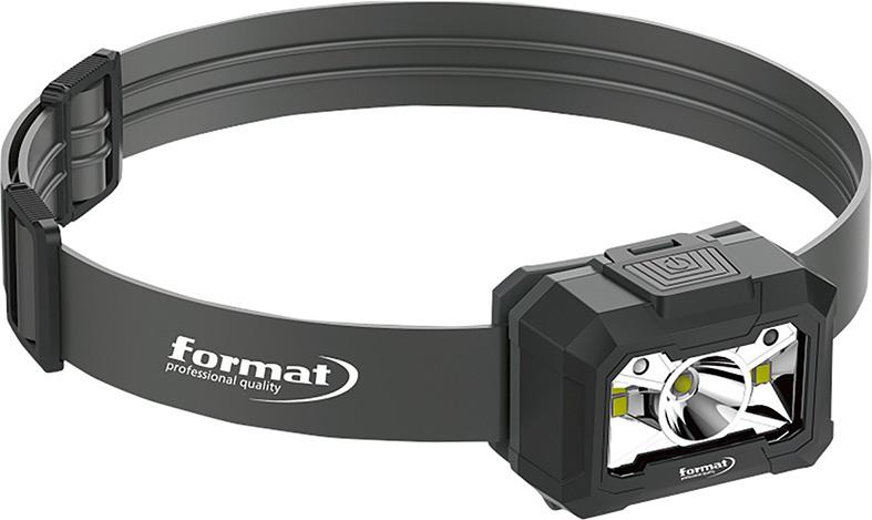 Akku-Kopflampe Sensor 200/100/400Lumen FORMAT Produktbild img1 L
