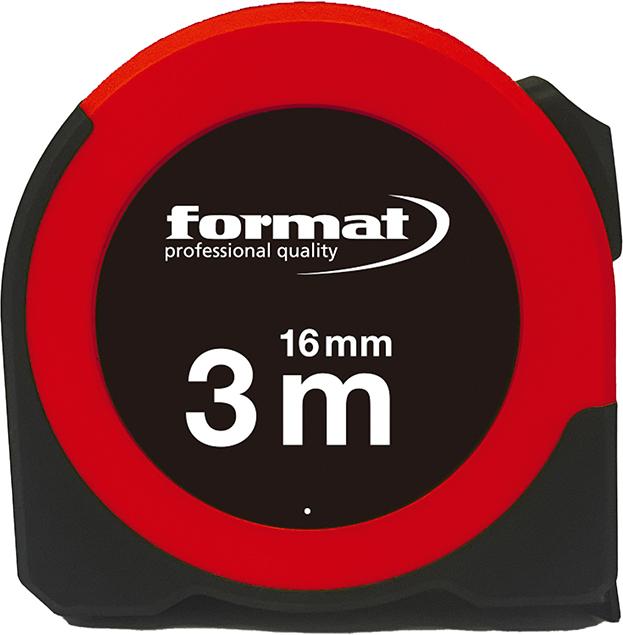 Taschenbandmaß 3mx16mm weiß Sichtfenster FORMAT Produktbild img1 L