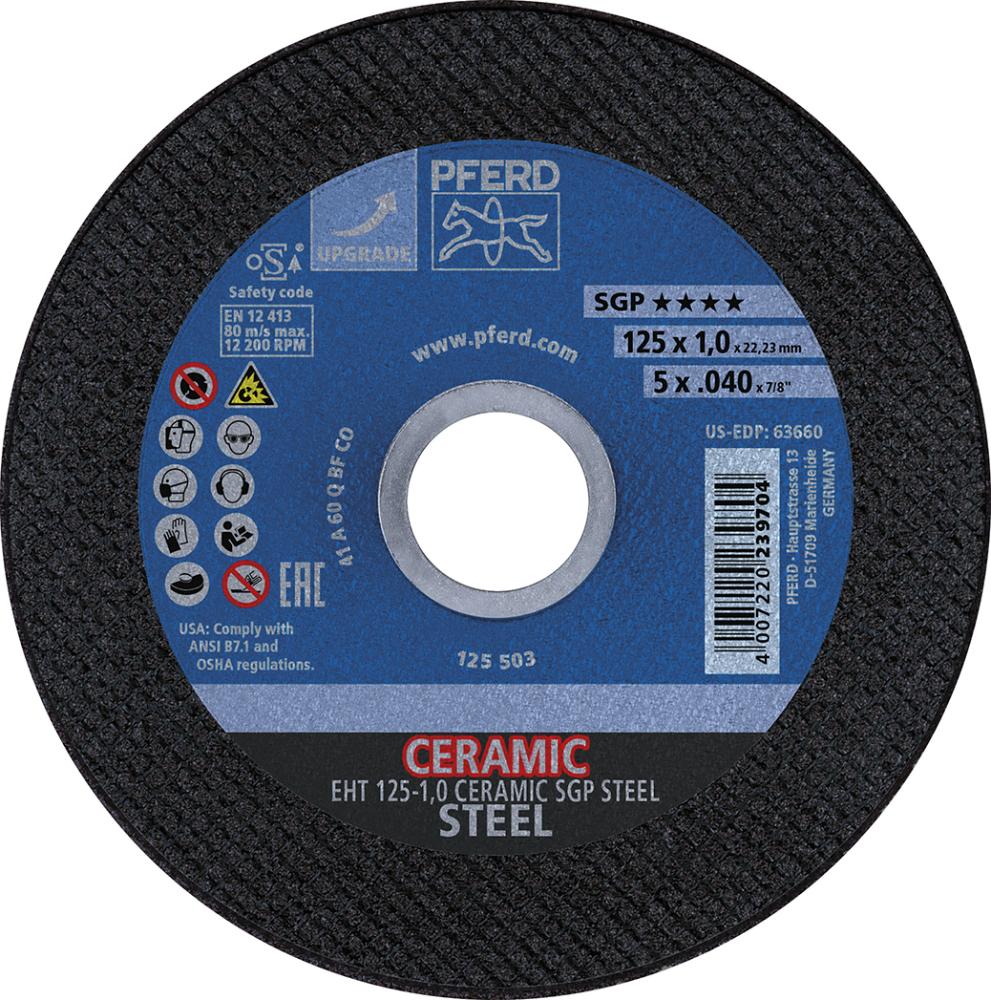 Trennscheibe 125x1,0x22,23 mm gerade STEEL PFERD Produktbild img1 L