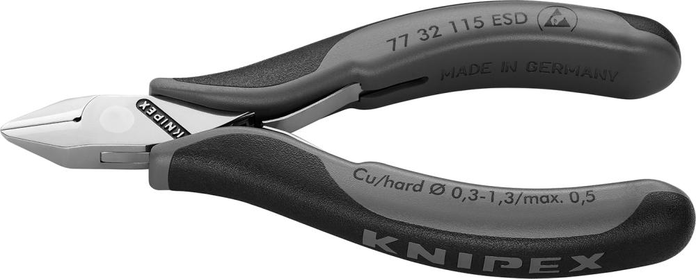 Seitenschneider Elektronik ESD Spitzkopf mit kleiner Fase 115mm KNIPEX Produktbild img1 L