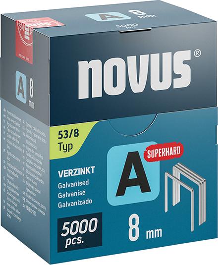 Feindrahtklammer A Typ 53/8 mit ST Novus VE à 5000 Stück Produktbild img1 L