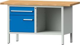 Kastenwerkbank, 1 Schublade und 1 Tür