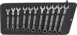 Ratschenschlüssel-Satz Joker gerade 8-19mm 11-teilig in Falttasche Wera Produktbild