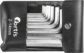 Winkelschraubendreher- Satz in Tasche 10-teilig 2-14mm FORTIS Produktbild