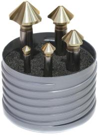 Kegelsenker-Satz 90°, ungleich geteilt, Zylinderschaft, ZRN