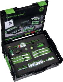 Kombi-Abzieher-Satz, 3-armig, mit Sperrmechanismus