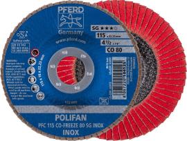 Fächerschleifscheibe COFREEZE gewölbt 115mm K80 Pferd Produktbild