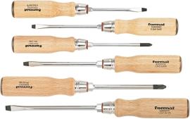 Schraubendreher-Satz für Schlitz/Kreuzschlitz PH, mit Holzheft