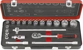 Steckschlüssel-Garnitur 1/2", 19-teilig