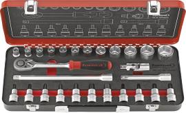 Steckschlüssel-Garnitur 1/2", 27-teilig