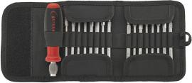 Bit-Sortiment in Falttasche, zähhart, 17-teilig