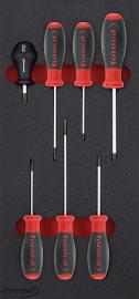 Werkzeugmodul Schraubendreher, 7-teilig, Modul 1/3