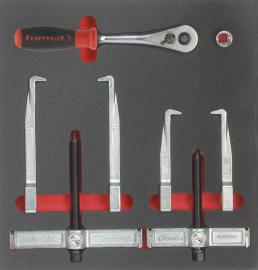 Werkzeugmodul Abzieher, 4-teilig, Modul 2/3