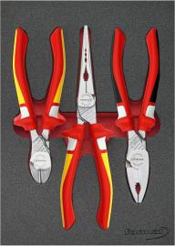 Werkzeugmodul Zangen, 3-teilig, Modul 2/9