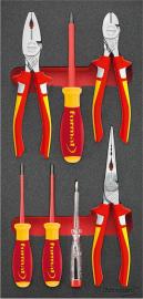 Werkzeugmodul VDE-Handwerkzeug-Satz, 7-teilig, Modul 1/3