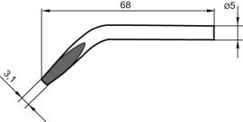 Lötspitze meißelförmig abgewinkelt 0032JD Ersa Produktbild