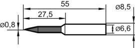Lötspitze ERSADUR Nr. 8320,8 mm spitz, verlängert Ersa Produktbild