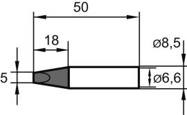 Lötspitze ERSADUR Nr. 8325,0 mm, meißel Ersa Produktbild