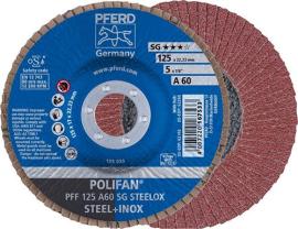 POLIFAN-Fächerschleifscheibe A SG STEELOX, Ø 125 mm, gerade