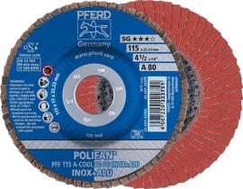 POLIFAN-Fächerschleifscheibe A-COOL SG INOX + ALU, Ø 115 mm, gerade