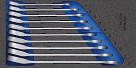 Werkzeugmodul Maulschlüssel mit Ringratsche, umschaltbar, 10-teilig, Modul 1/3