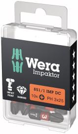 Bit Impaktor 1/4" DIN 3126 C6,3 PH3x25mm 10er Pack Wera Produktbild