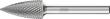 Frässtift HM Spitzbogenform 1225 MICRO 6mm 12x25mm Pferd Produktbild img1 S