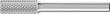 Hartmetallfrässtift (Rotorfräser) DIN 8032, Zahnung MICRO Produktbild