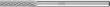Kleinfrässtift HM zylindrisch 0313 4 3mm 3x13mm Pferd Produktbild img1 S