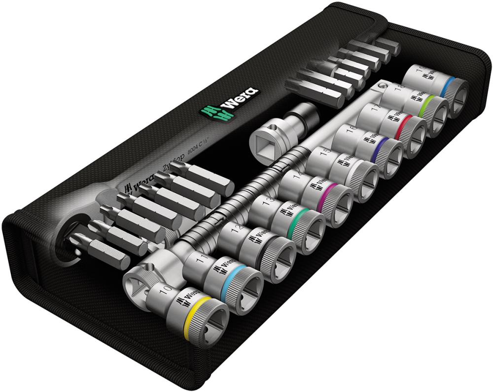 Steckschlüssel-Garnitur 3/8" ZYKLOP push 29-teilig Wera Produktbild img2 L