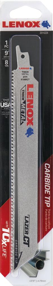 Säbelsägeblatt 229x25x1,3mm 8Zähne Pack a 1 Stück LENOX Produktbild img3 L