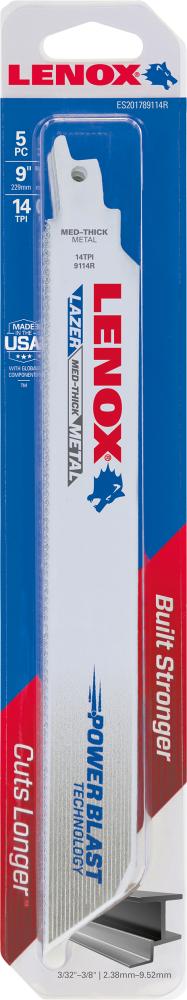 Säbelsägeblatt 229x25x1,1mm 14Zähne Pack a 5 Stück LENOX Produktbild img2 L