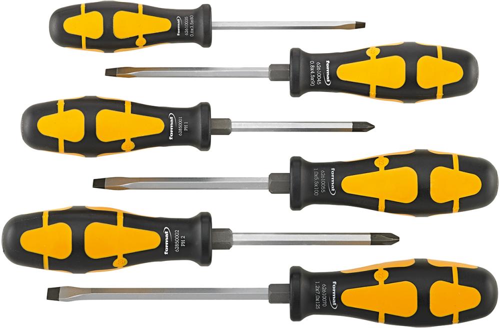 Schraubendreher-Satz Schlagkappe Schlitz/PH 6-teilig FORMAT Produktbild img2 L