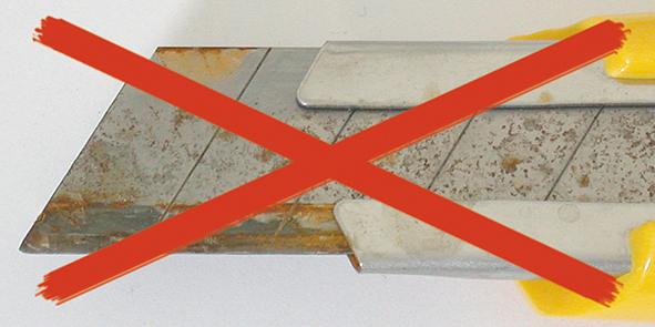 Messerklinge TIN 18mm Pack a 10 Stück LUTZ BLADES Produktbild img3 L