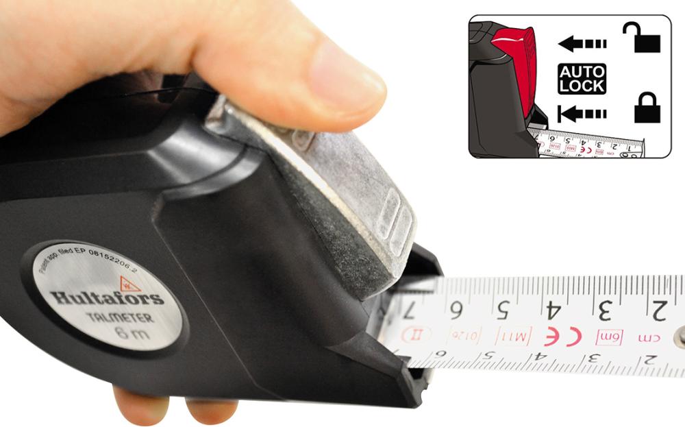 Taschenbandmaß Talmeter 6mx25mm weiß Hultafors Produktbild img3 L