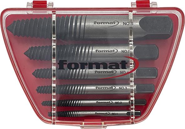 Schraubenausdreher-Satz Chrom-Vanadium 6-teilig Nummer 1-6 FORMAT Produktbild img2 L