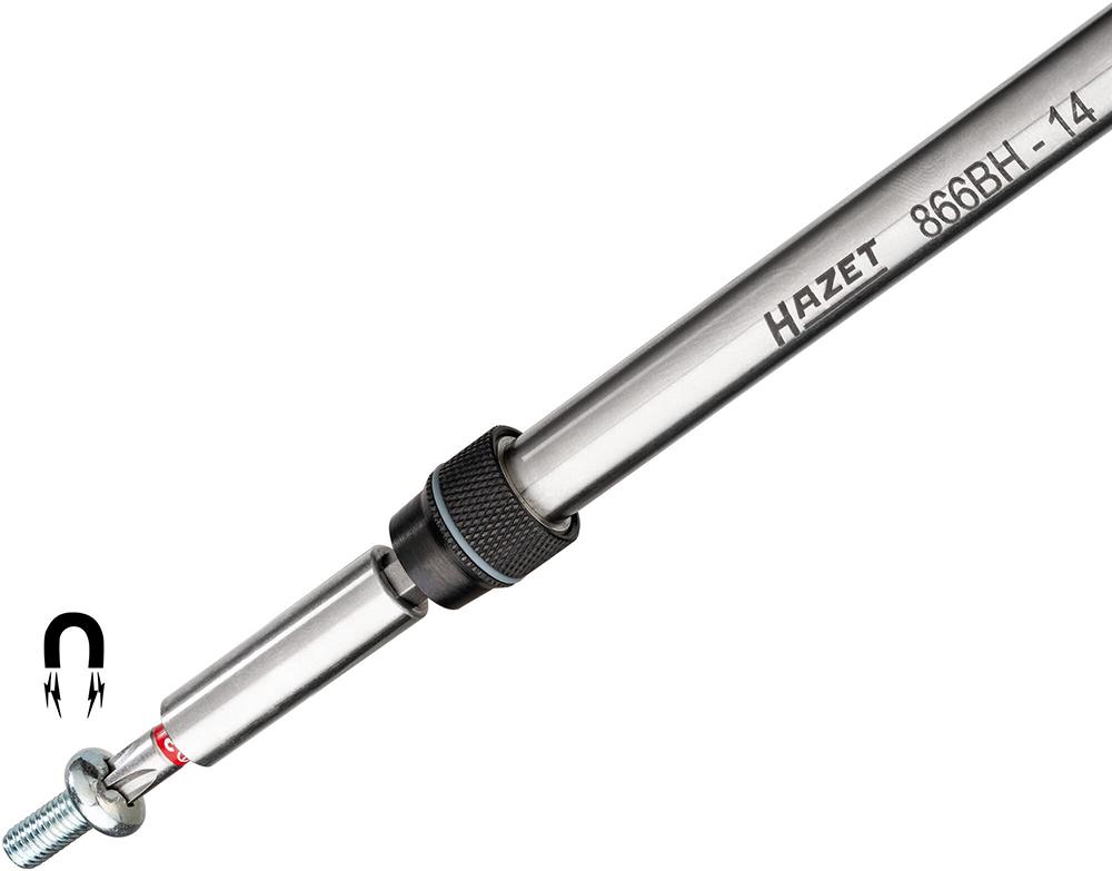 Bithalter 1/4" T-Griff mit Teleskopverlängerung Hazet Produktbild img2 L