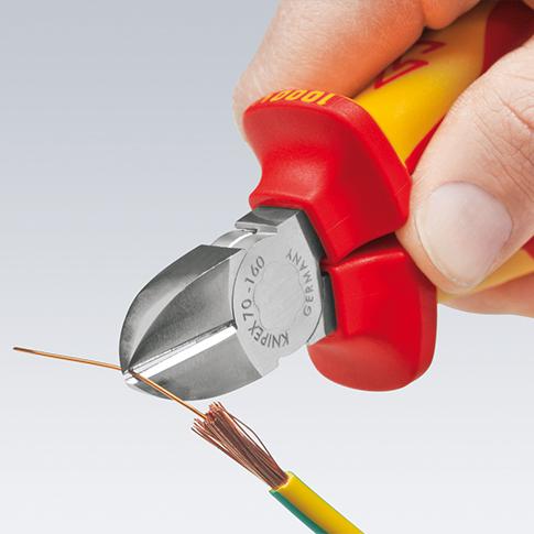 Seitenschneider VDE TT mit Mehrkomponenten-Griffen 160mm KNIPEX Produktbild img3 L