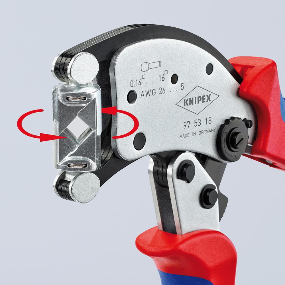 Crimpzange für Aderendhülsen Twistor 0,14-16qmm KNIPEX Produktbild img2 L