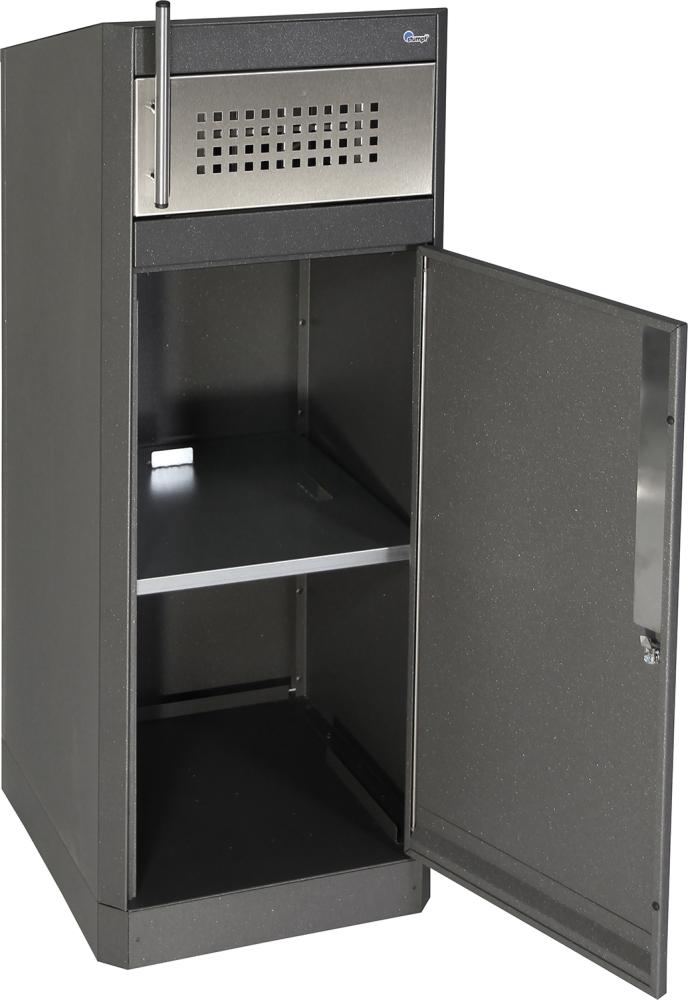 Abfallbehälter Binox- Hybrid-Bio-80l mit Aktivkohlefilter 420x420x1060mm Produktbild img1 L