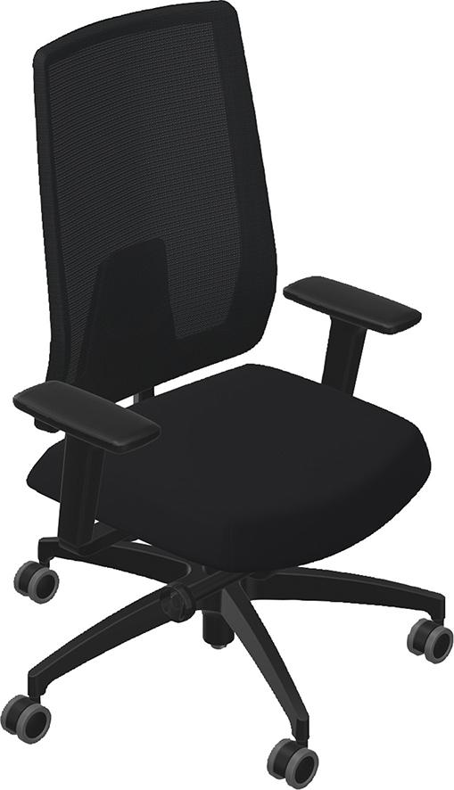 Drehstuhl Indeed mesh schwarz schwarz Produktbild img1 L