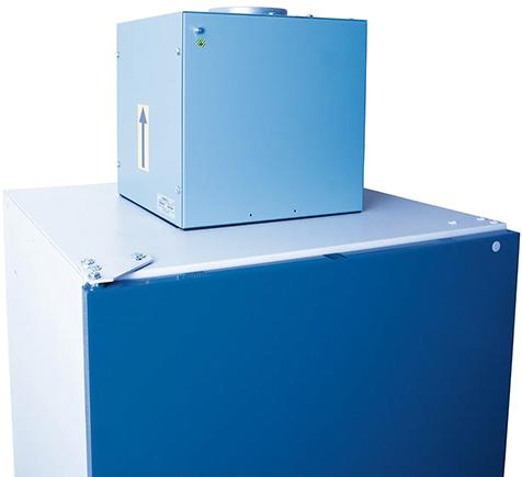 Ablüftgebläse ATEX für EN-Sicherheitsschrank Ø 125mm B350xT370XH500 mm Produktbild img4 L