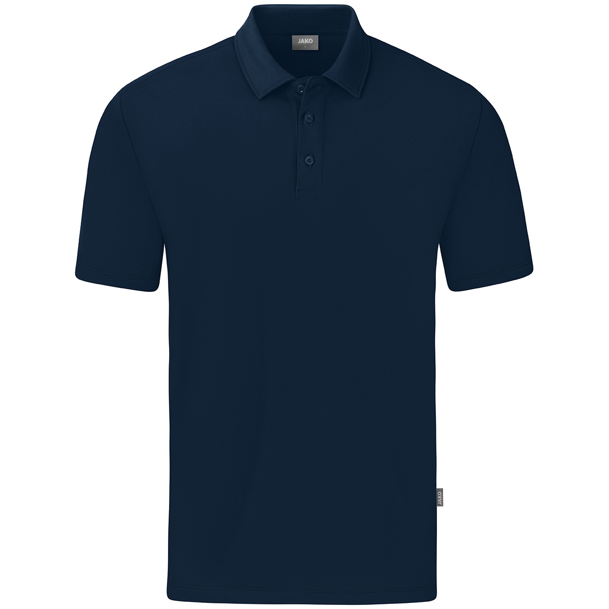 Herren-Poloshirt Organic Strech, Gr. 3XL, marine JAKO, inkl. Direkteinstickung, 2-farbig, "Rohrleitungsbau Münster GmbH", auf linke Brust  Produktbild img2 L