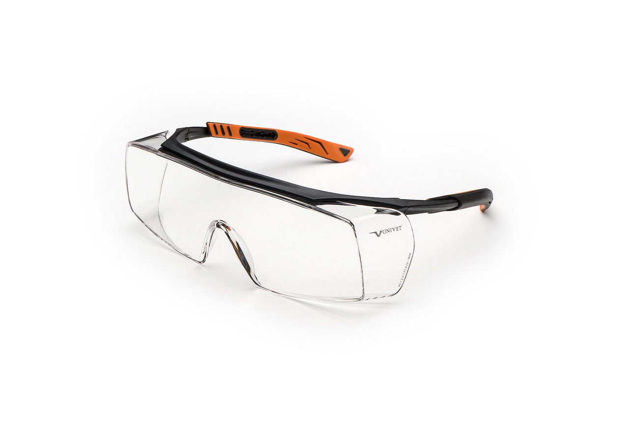Schutzbrille 5X7 - Clear, PC, klar, antikratz, UV400, UNIVET Produktbild img1 L