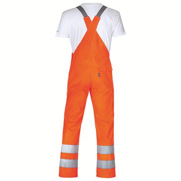 Latzhose uvex protection flash orange, warnorange 44 Produktbild img3 L